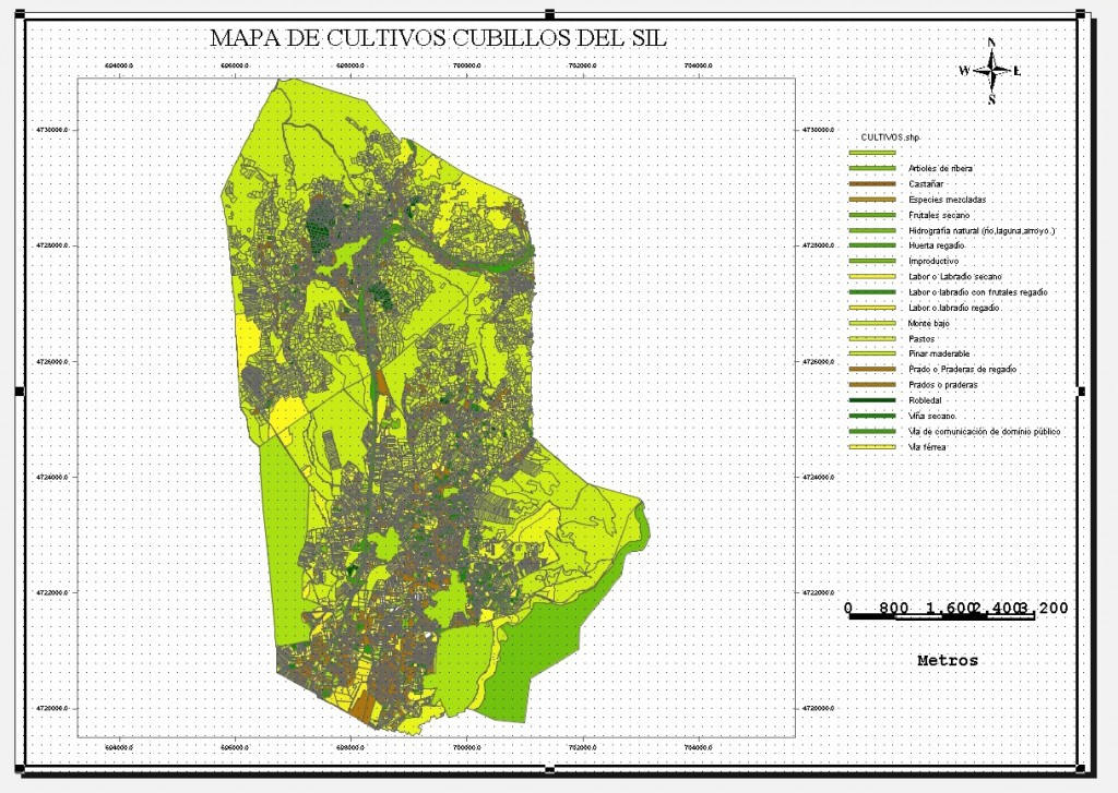 Mapa De Cultivos De Cubillos Del Sil M Ster Oficial En Valoraci N