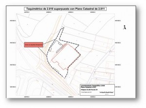 Plano Taquimétrico de la Parcela Valorada. Autor: Jose Luis Heras