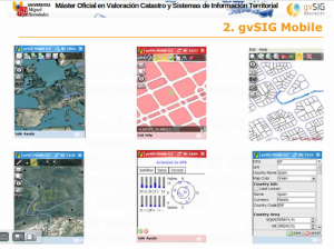 Captura de pantalla de gvSIG Mobile