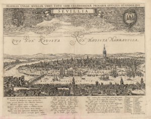 Figura 6.Vista de Sevilla («Quien no ha visto Sevilla no ha visto maravilla»). Rombout van den Hoeye (c. 1650-1671). Instituto Geográfico Nacional