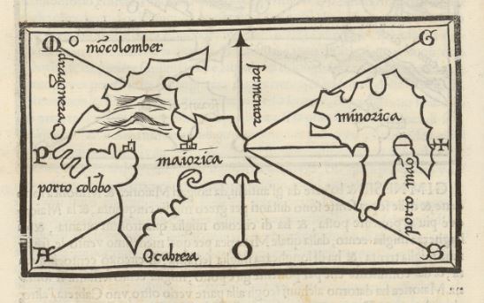 Los primeros mapas impresos de las islas Baleares. El Isolario de Bordone