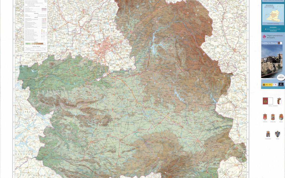 El IGN publica un nuevo Mapa en Relieve de Castilla la Mancha y actualiza el Autonómico de la serie